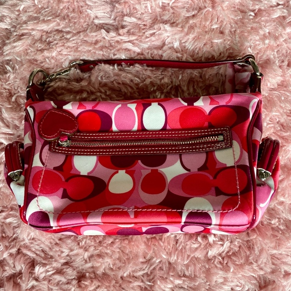 Coach Handbags - Coach Pink and Red Shoulder Bag